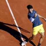 Carlos Alcaraz a triomphé pour la première fois à Roland-Garros KEYSTONE/EPA/YOAN VALAT